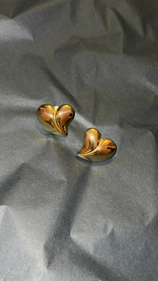 Heart earrings (suitable for sensitive ears)