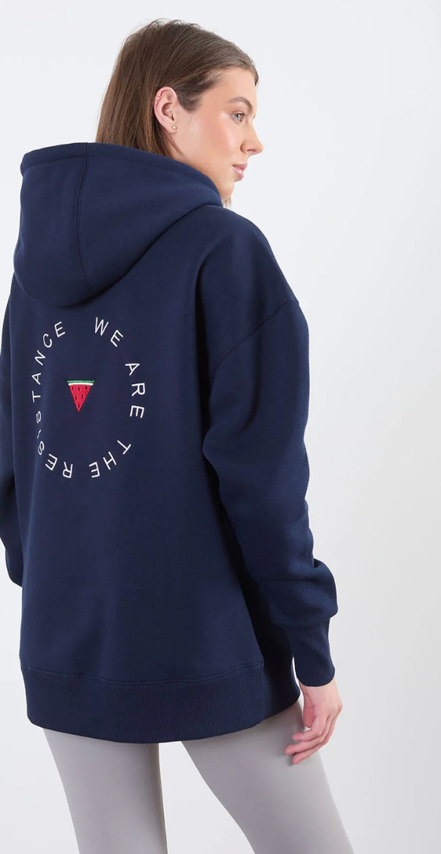We are the resistance fleece line hoodie