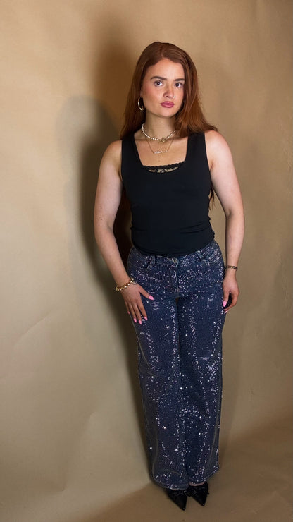 Winnie Diamonte EmbeddedSuper Stretch Jeans.