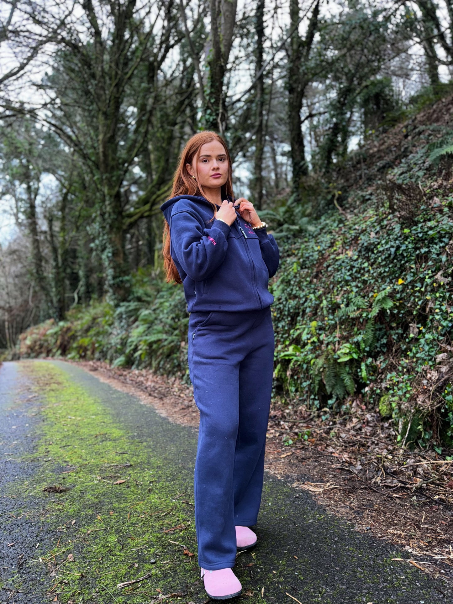 Navy KML x USCO LIMITED EDITION Fleece line set *size down*