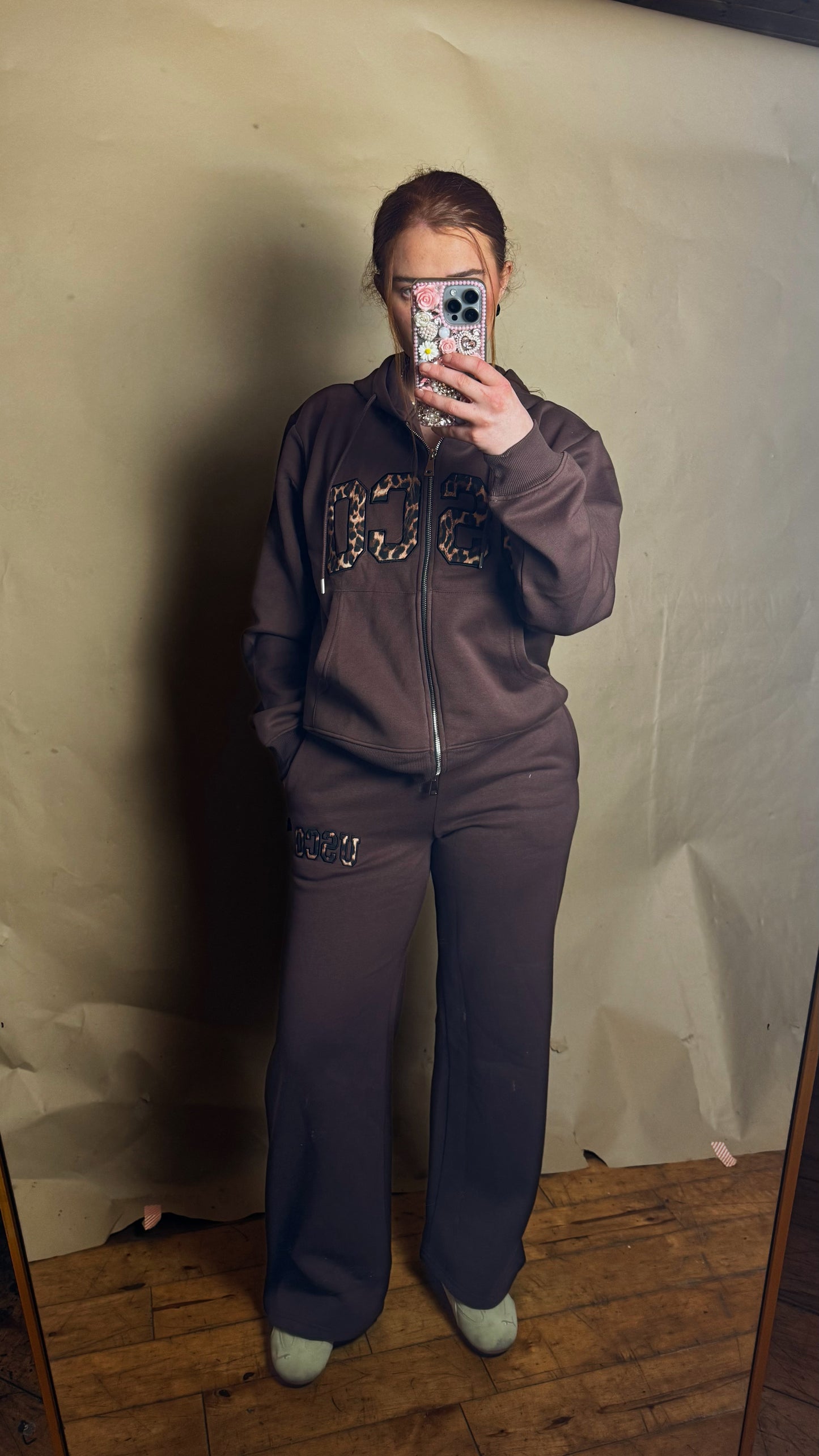 Leah 80% cotton SET fleece line set *oversize, size down*