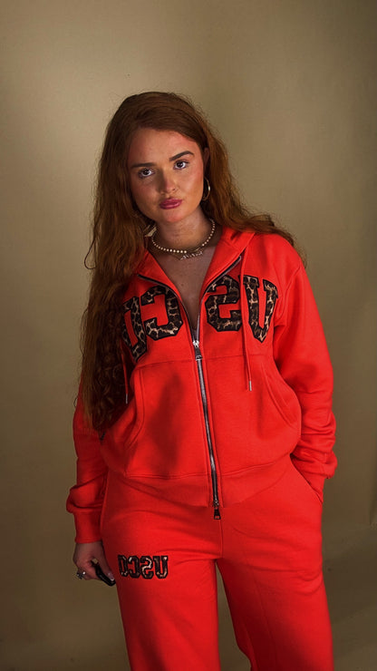 Baywatch Red set Bex 80% cotton fleece line set