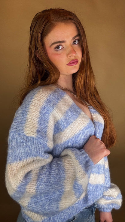 Olive Stripe cardigan