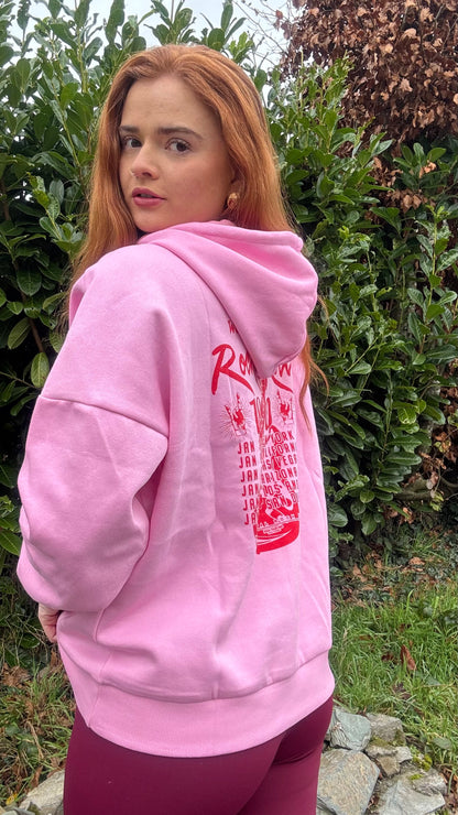 Kaycee Leah Rock n Roll fleece line oversize Hoodie *70% organic cotton*