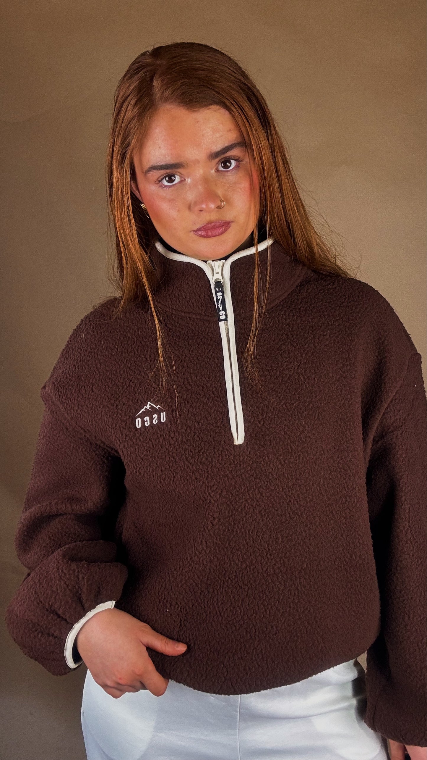 Monica Balloon Sleeve fleece (pockets + drawstring)