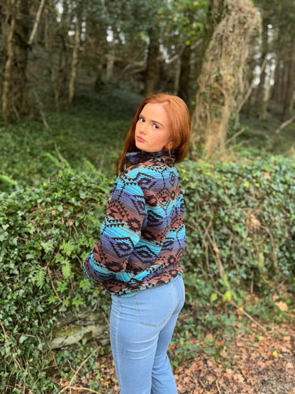 Evie Winter fleece with pockets and drawstring *ultra, ultra soft*