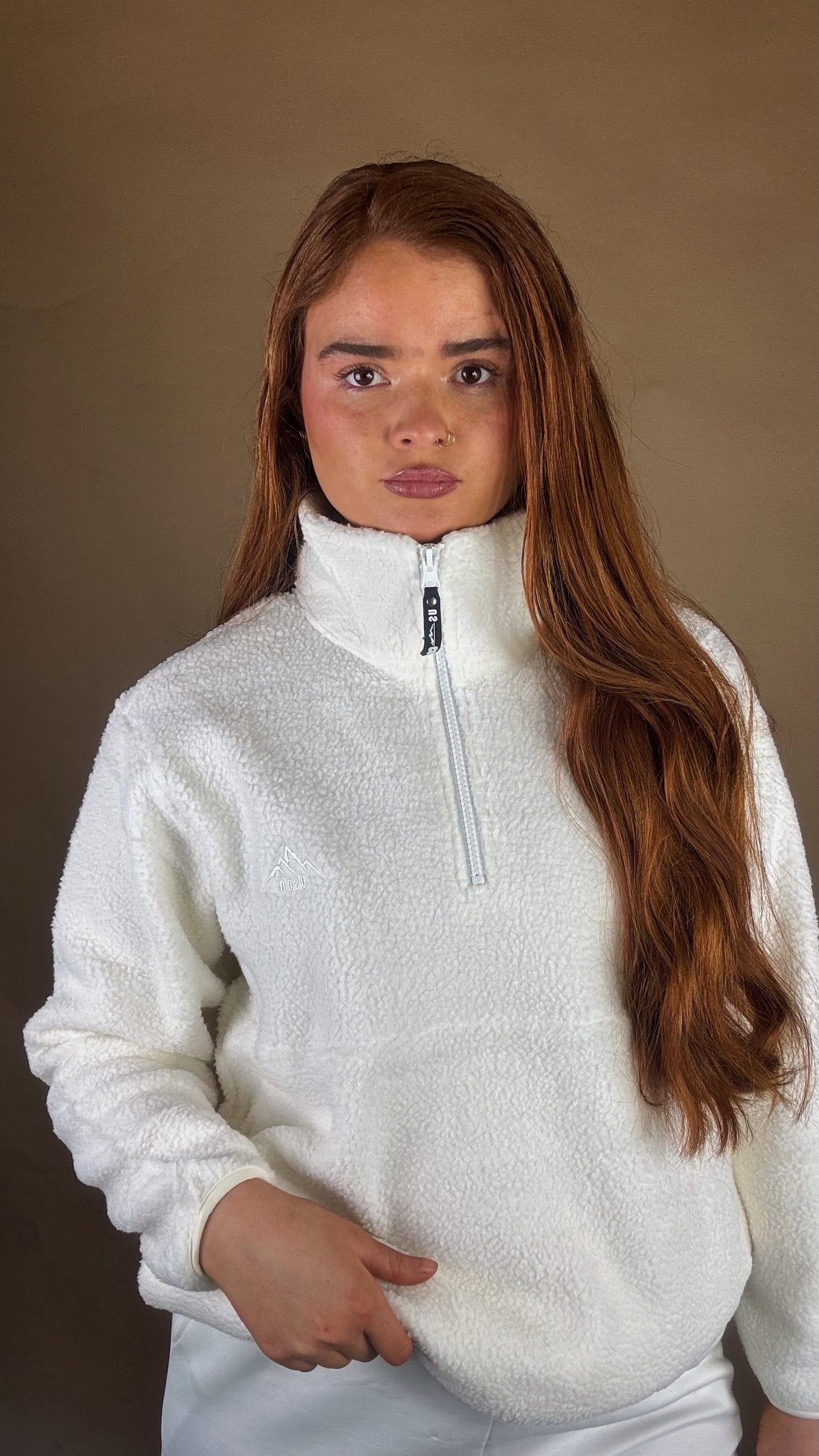 Isla Half Zip + pockets + drawstring