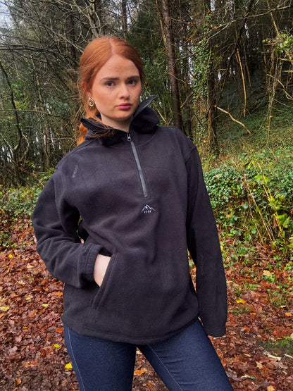 100% cotton Charlie unisex fleece limited edition with zipped pocket and hood