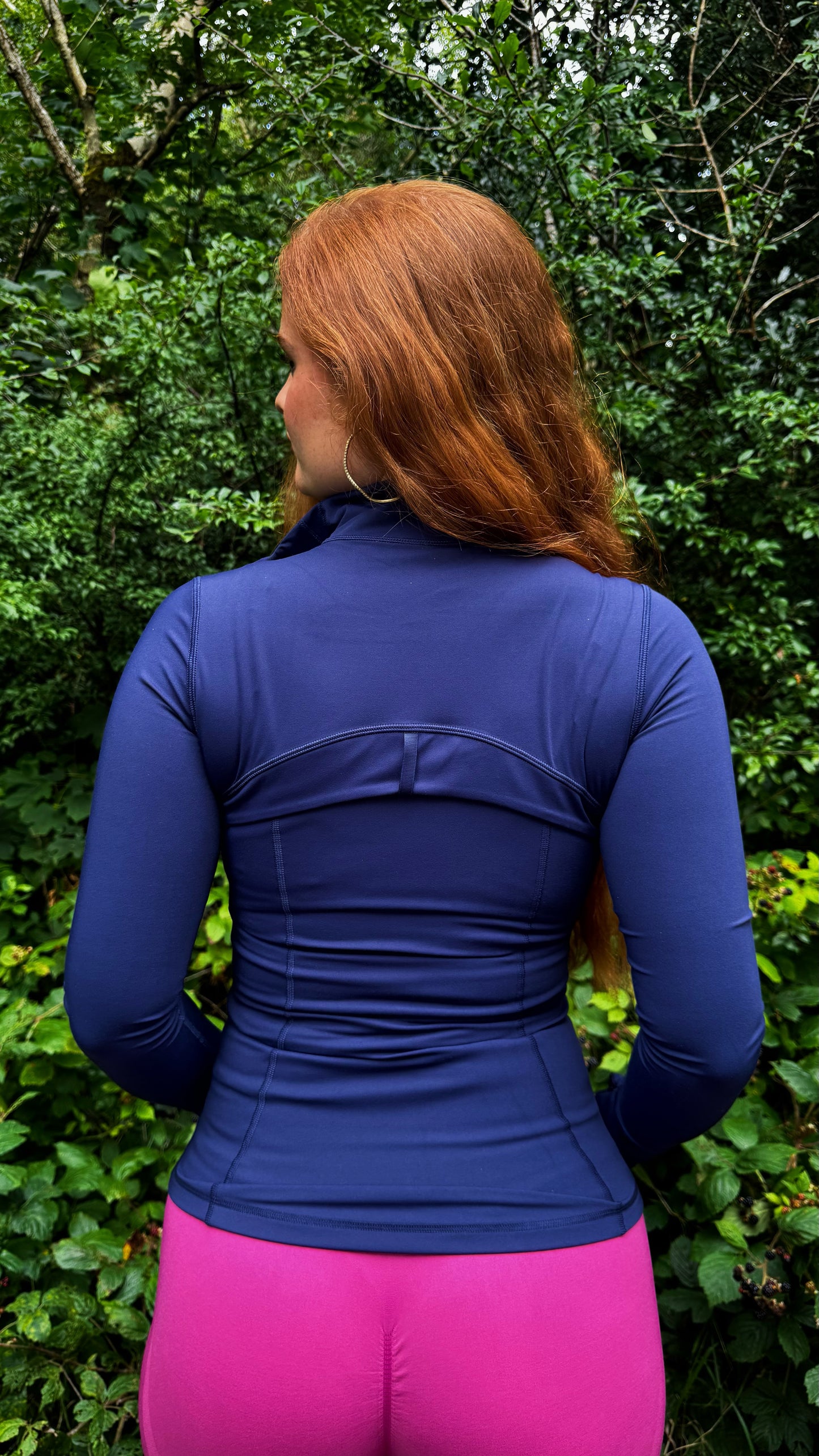 Navy sculpt jacket