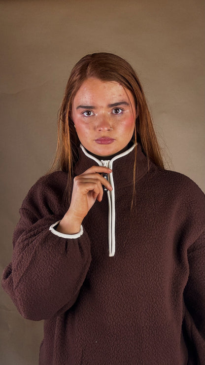 Monica Balloon Sleeve fleece (pockets + drawstring)