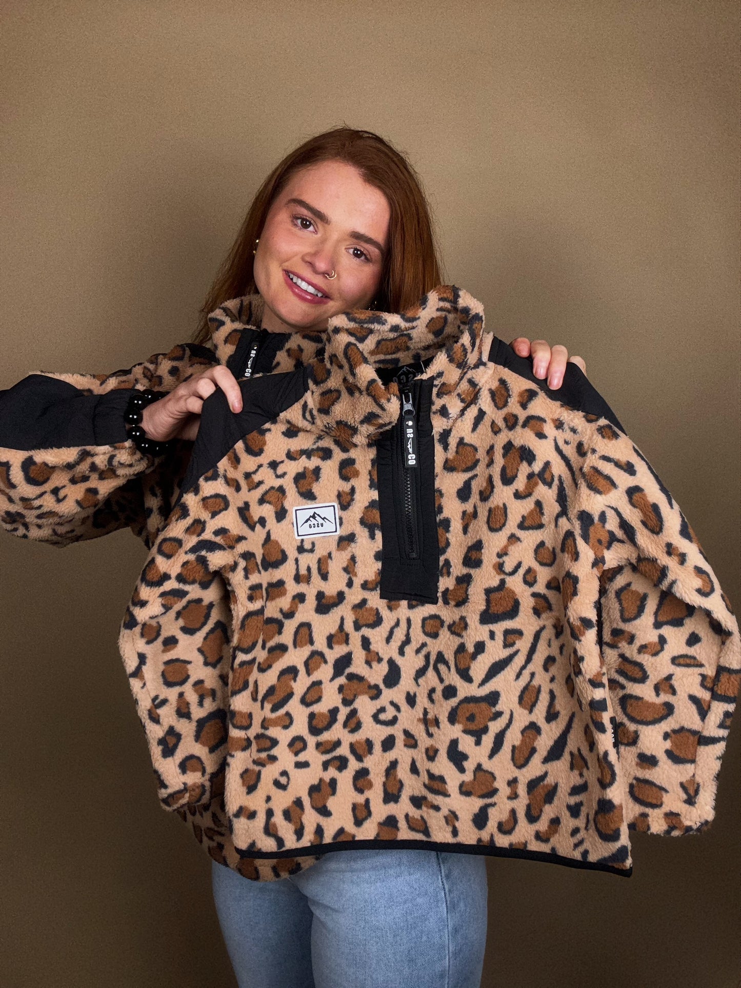 Sienna Leopard kids fleece SIZE UP