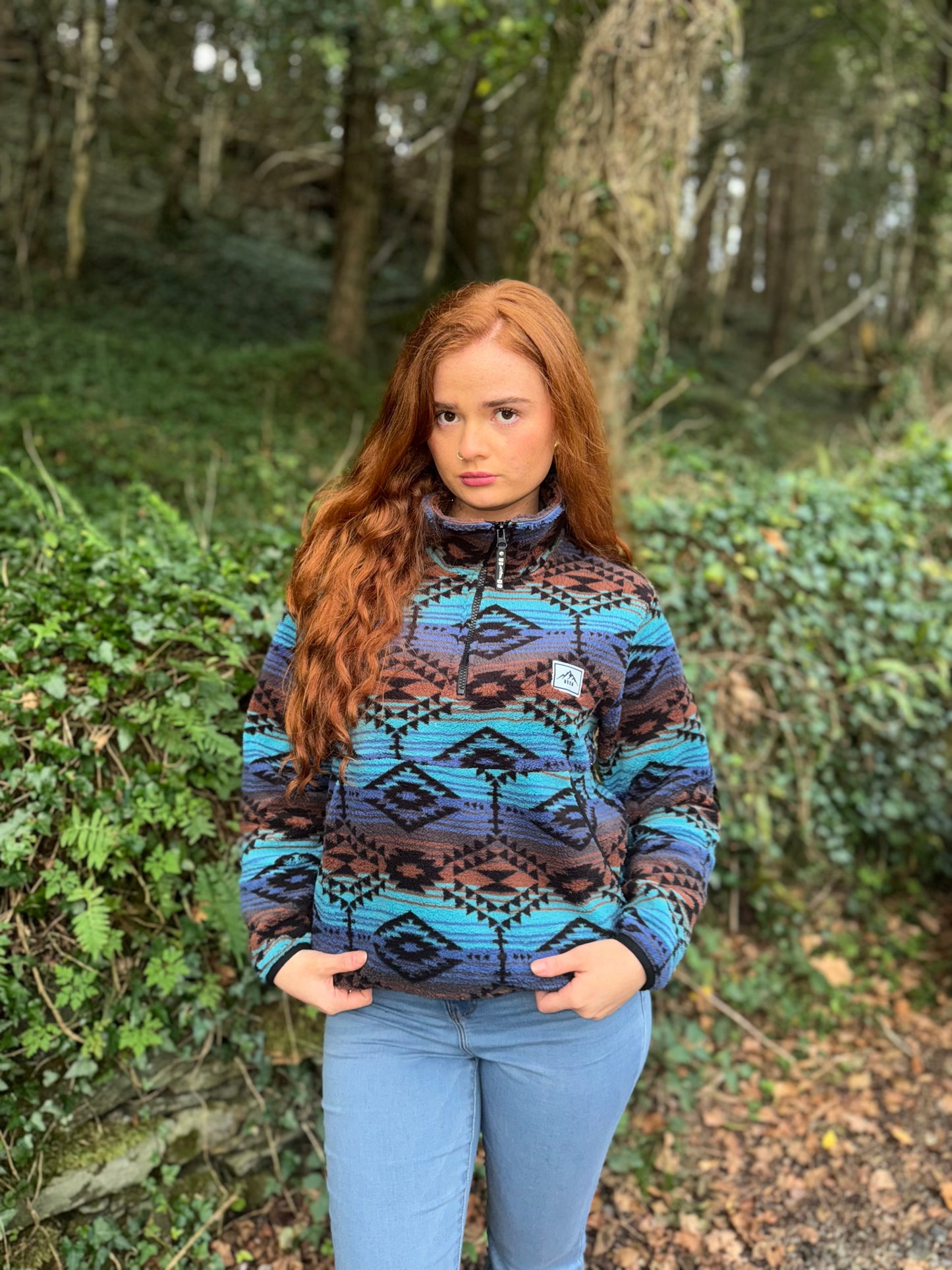 Evie Winter fleece with pockets and drawstring *ultra, ultra soft*