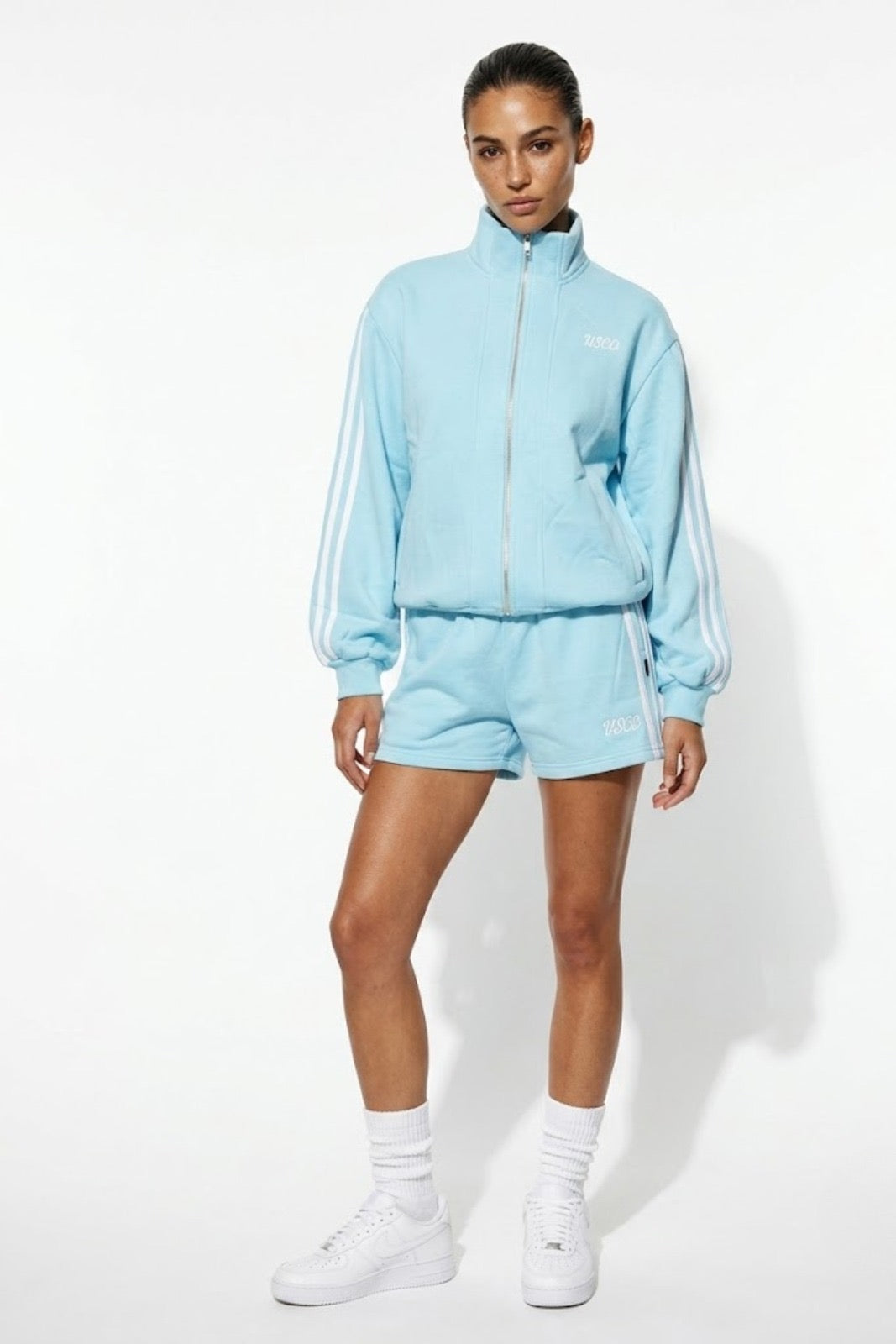 Tiffany Blue 80% Cotton Shorts set