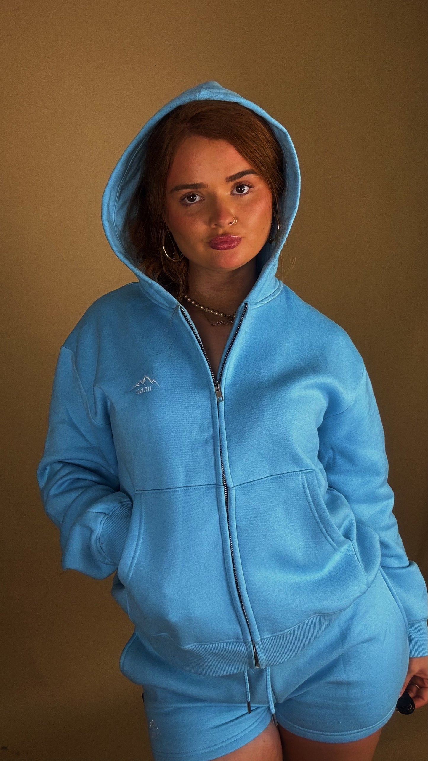 *shorts set* Brynn 80% cotton fleece line set.
