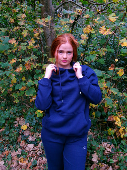 Niamh Navy 80% cotton fleece line set