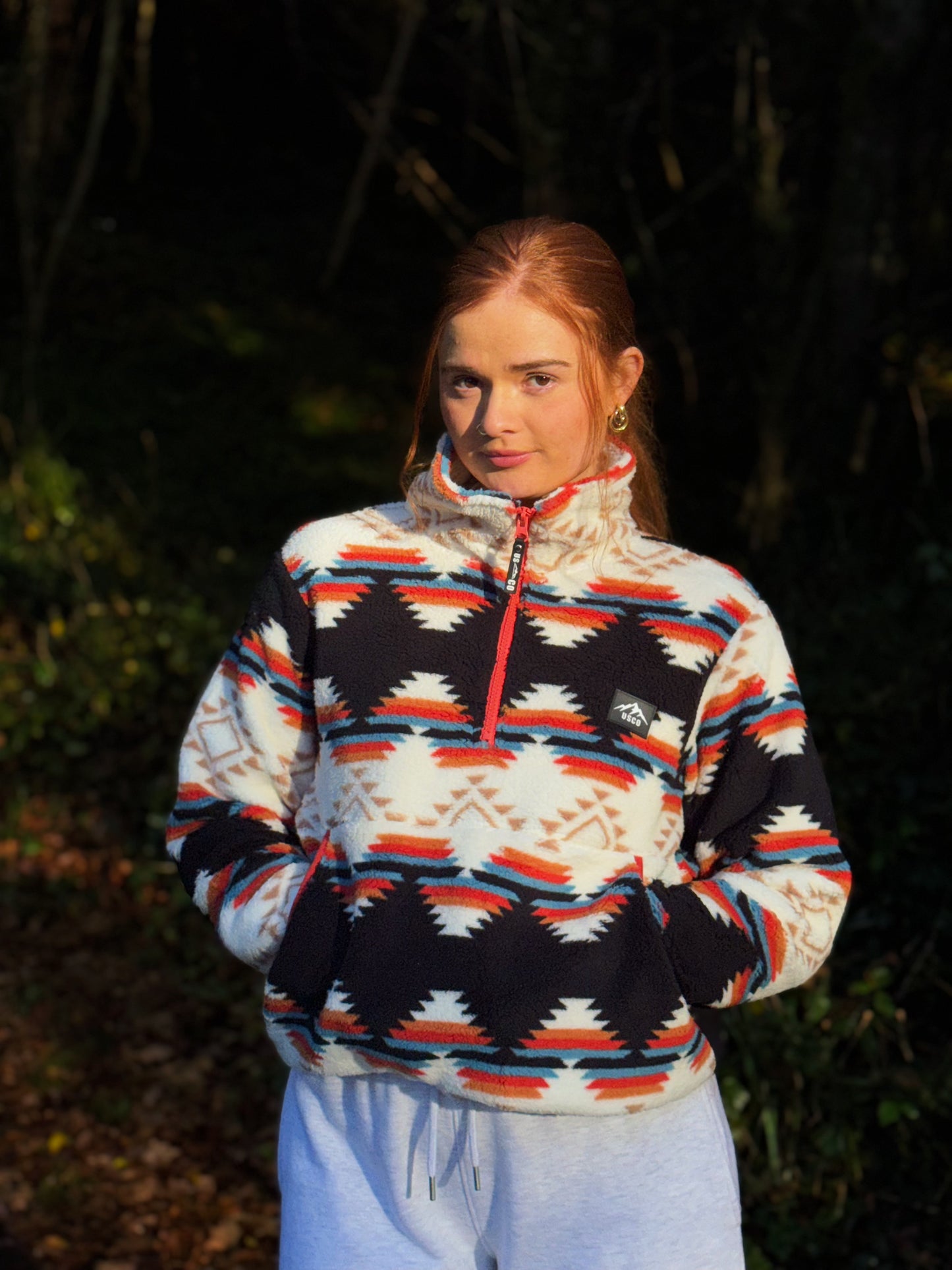 Lucinda Winter fleece draw string & pocket *ultra soft*