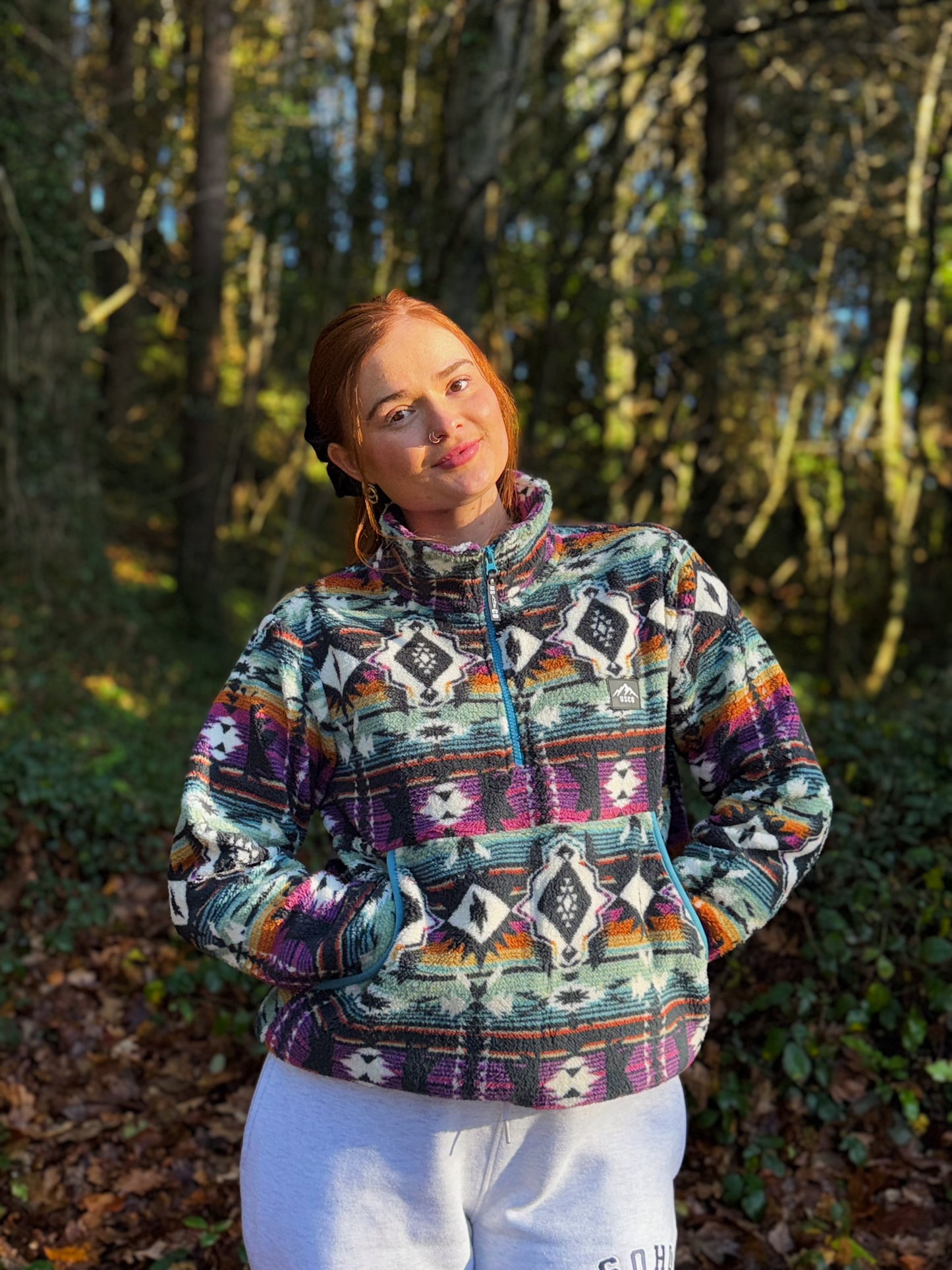 Roxie Winter fleece draw string & pocket *ultra soft*