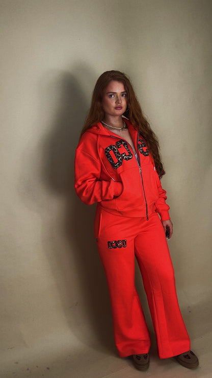 Baywatch Red set Bex 80% cotton fleece line set