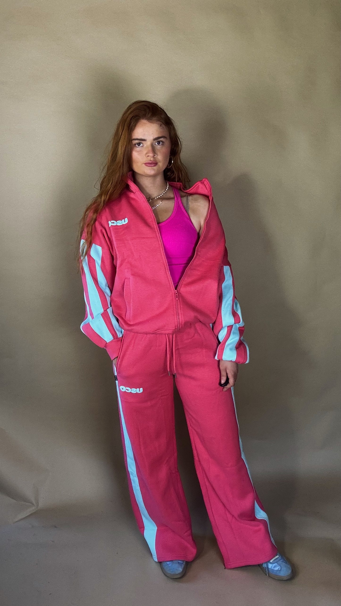 Elle 80% cotton SET fleece line set *oversize, size down*