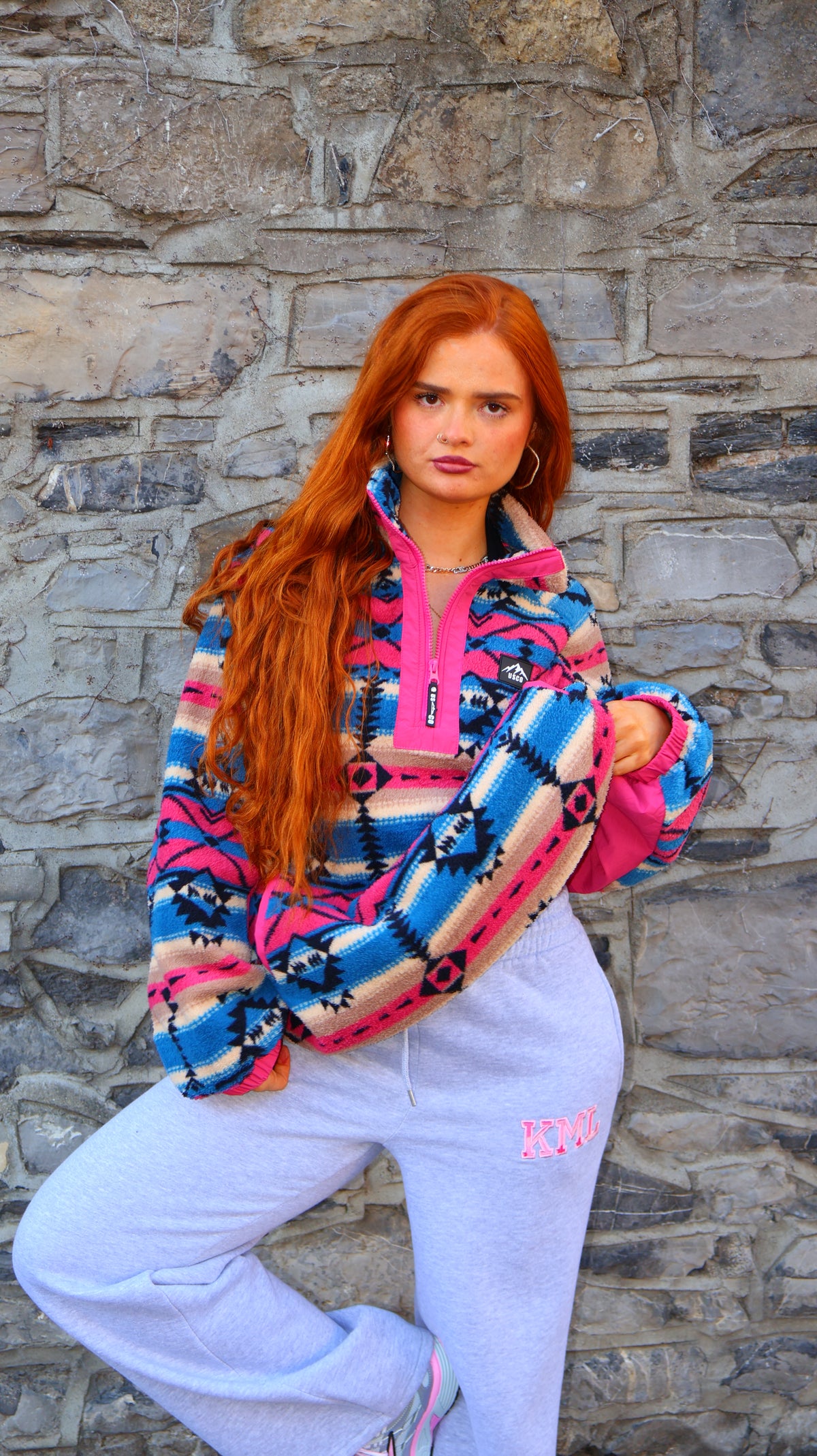 Fiadh 1/4 Fleece. Pockets + drawstring