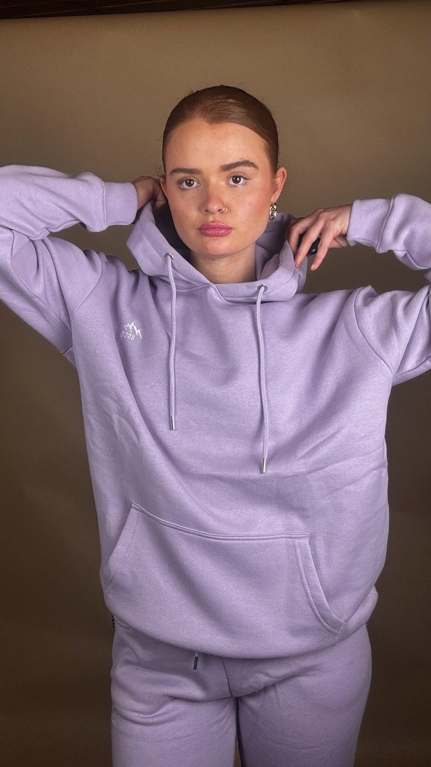 Sadie 80% cotton SET *oversize hoodie* size down