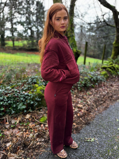 Burgundy KML x USCO LIMITED EDITION Fleece line set *size down*