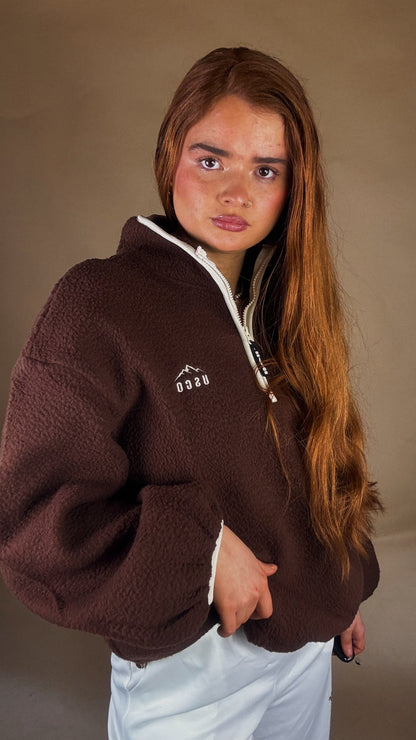 Monica Balloon Sleeve fleece (pockets + drawstring)