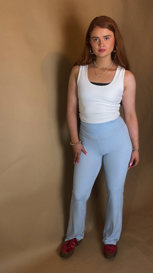 Clodagh Second Skin Flare Yoga Pant, ultra high waist