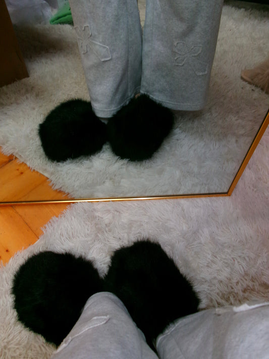 Charlotte extra fluff Memory Foam slippers *size up*