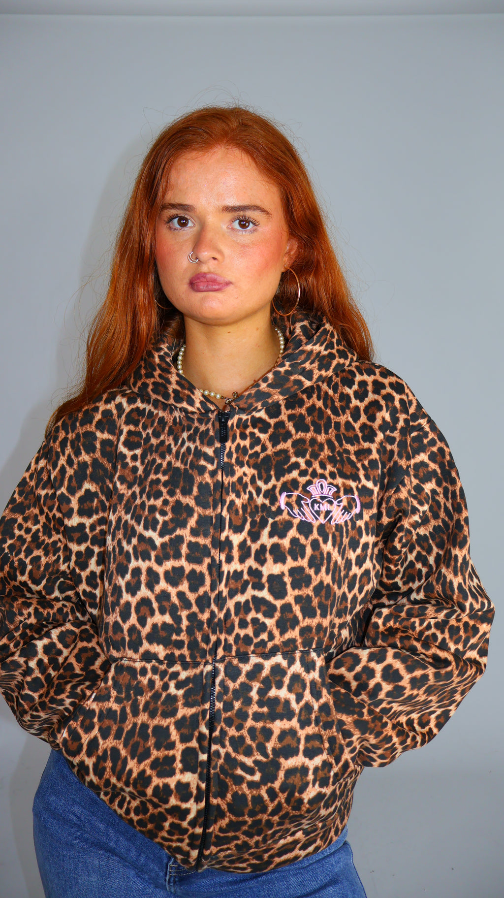 Doireann Claddagh Leopard Hoodie