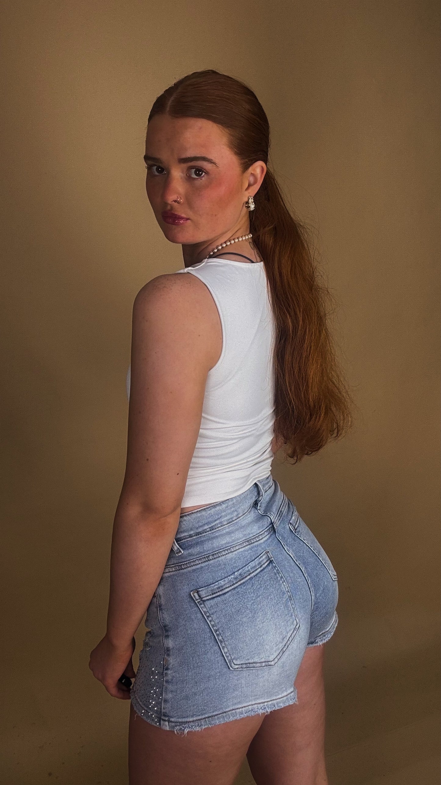 Shorts with diamonte 8662
