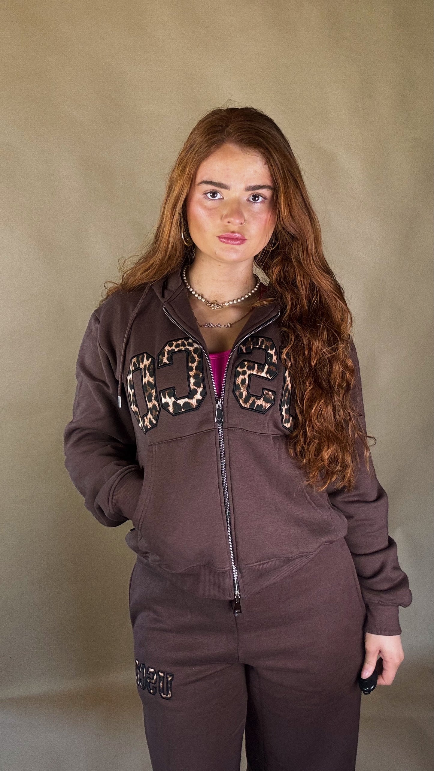 Leah 80% cotton SET fleece line set *oversize, size down*