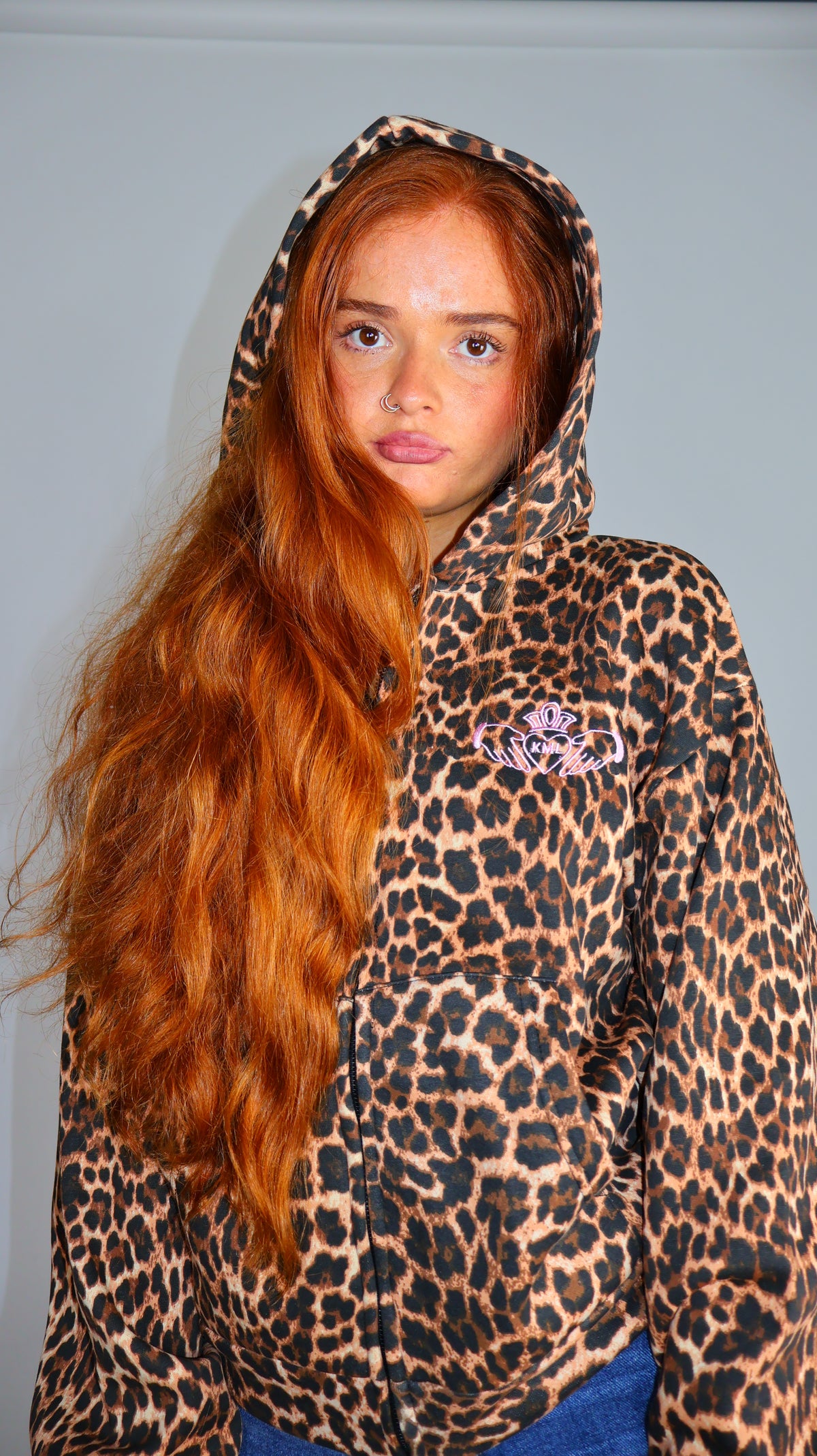 Doireann Claddagh Leopard Hoodie