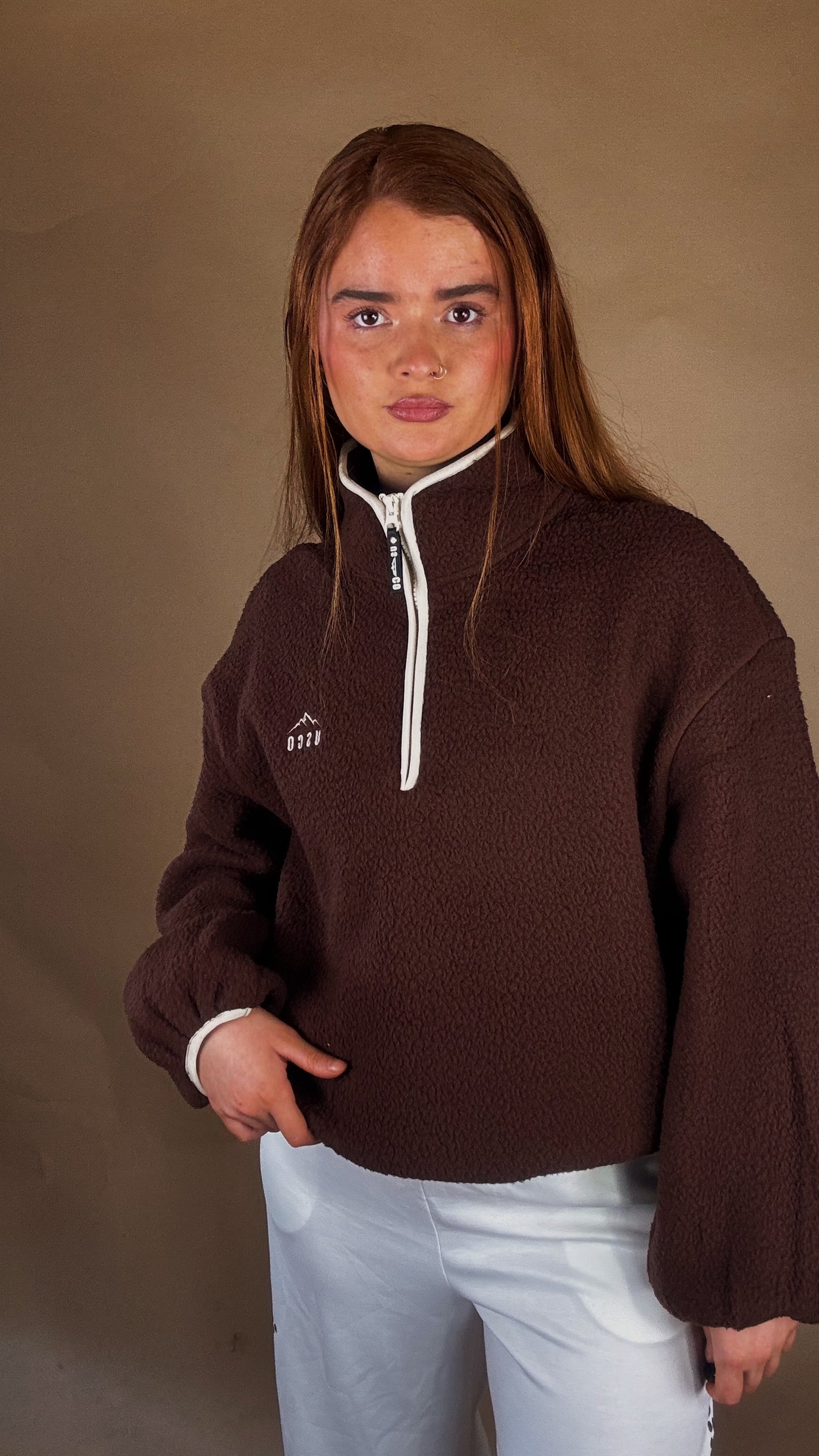 Monica Balloon Sleeve fleece (pockets + drawstring)