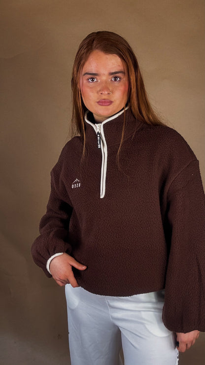 Monica Balloon Sleeve fleece (pockets + drawstring)