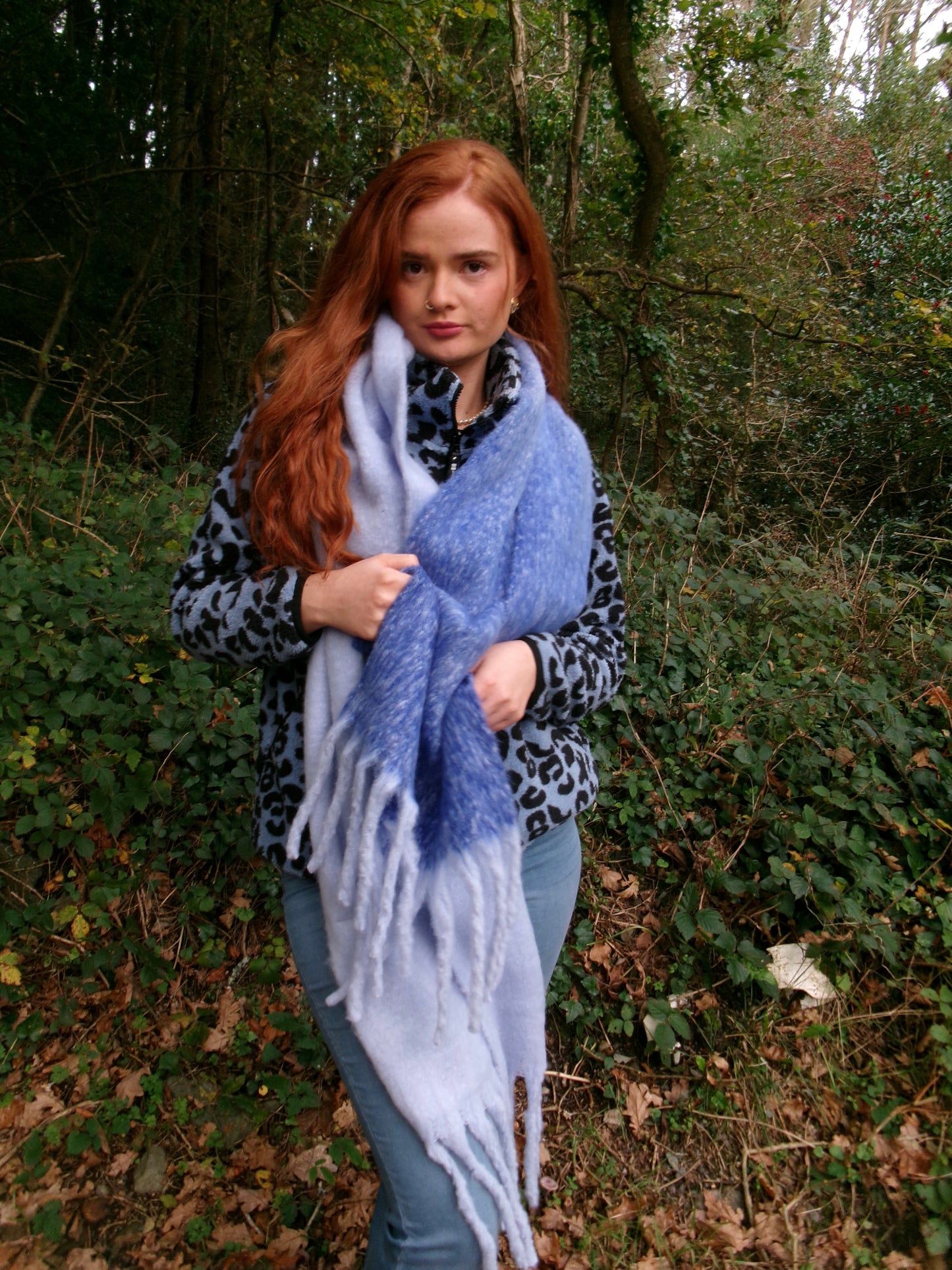 Aimee recycled fabric thick scarf