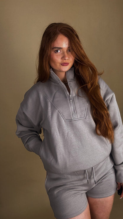 Carley 80% cotton fleece short set