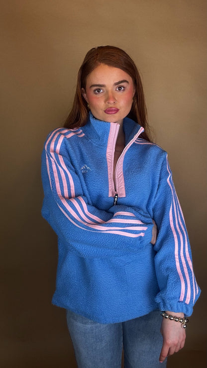 Hannah x4 Stripe Fleece size down. Pockets & draw string