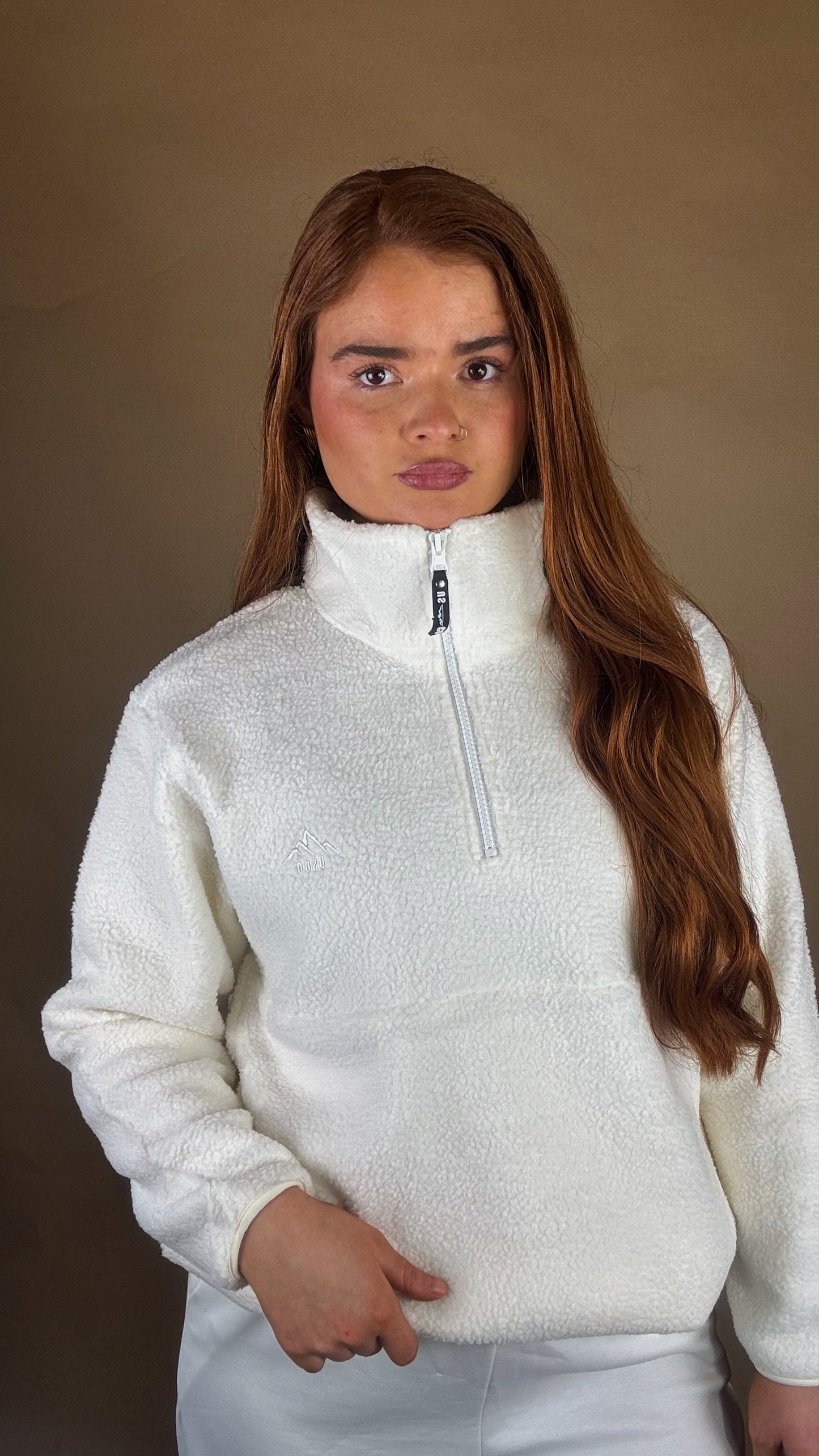 Isla Half Zip + pockets + drawstring