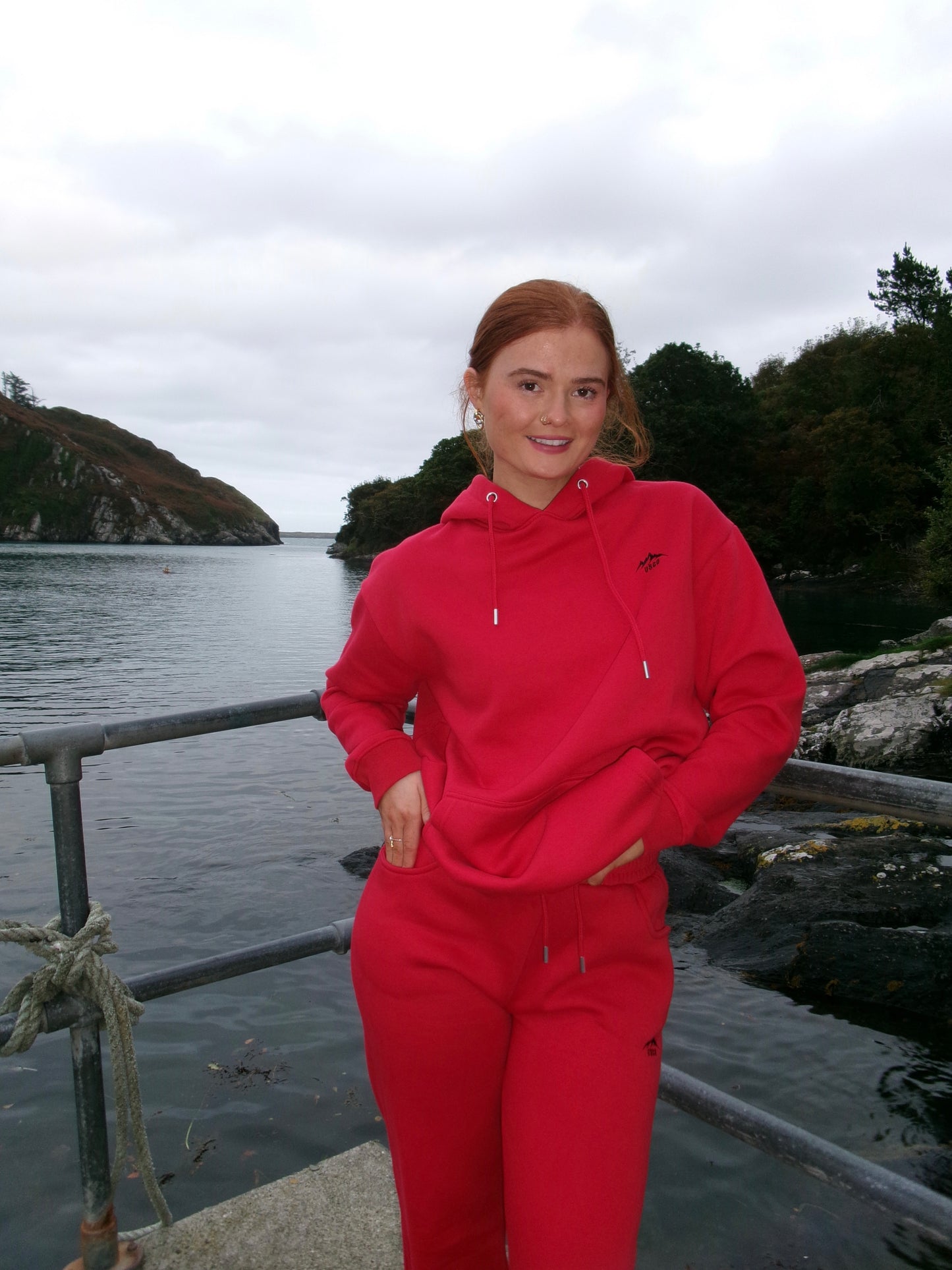 Scarlet 80% cotton SET *oversize hoodie*