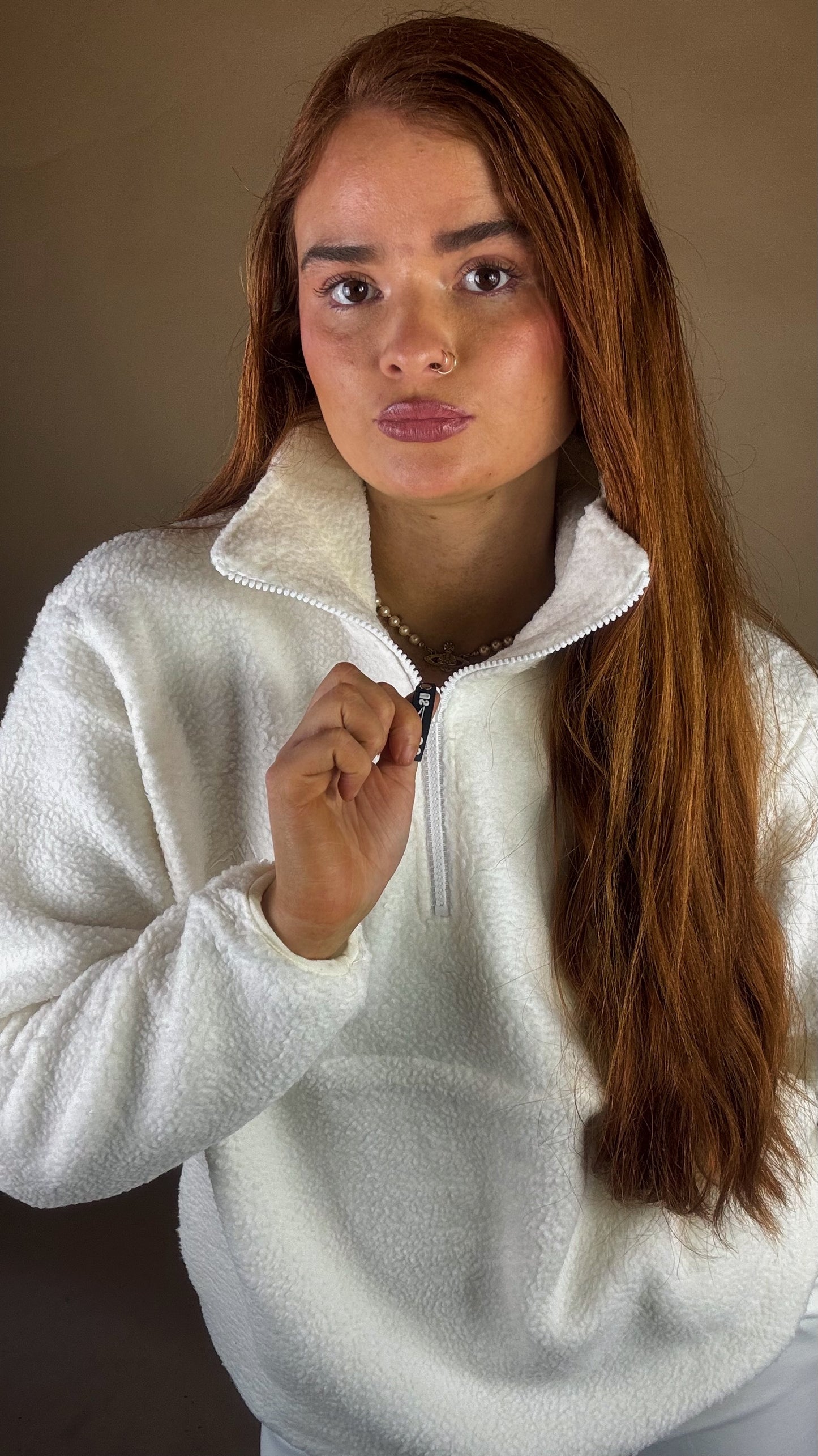 Isla Half Zip + pockets + drawstring