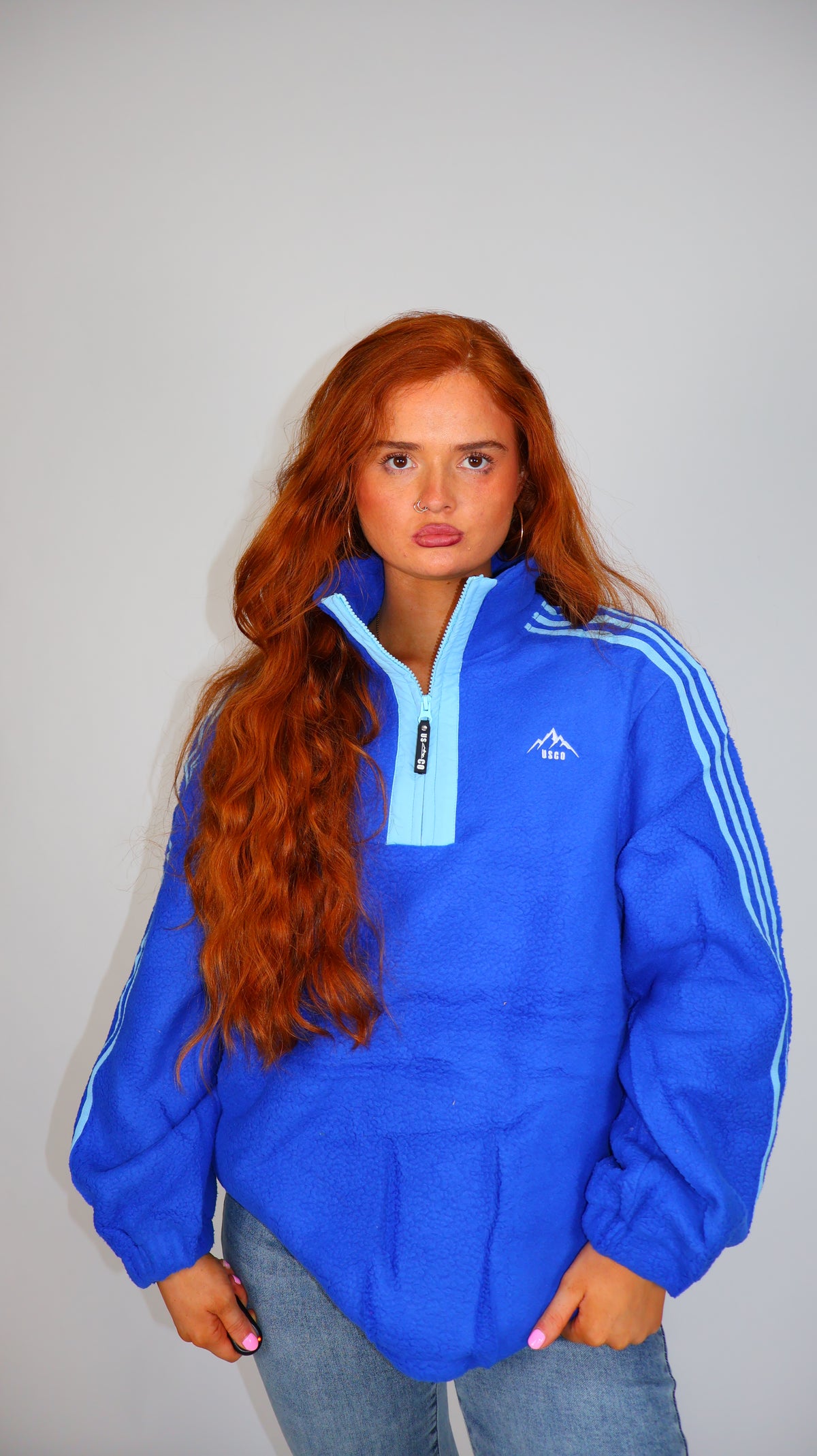 Bonnie Oversized Fleece. Drawstring + pockets