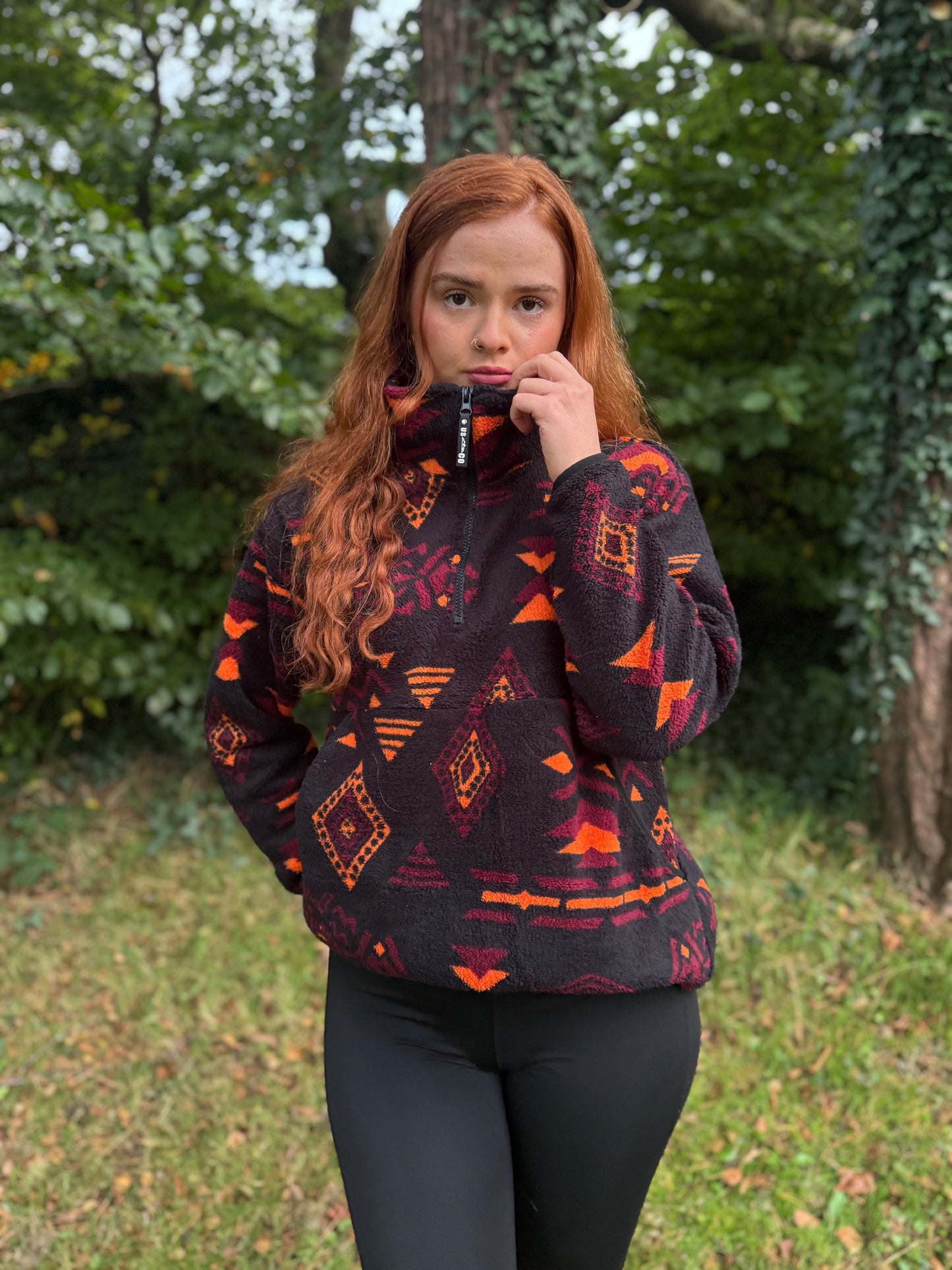 Lauren Winter fleece with pockets and drawstring *ultra, ultra soft*