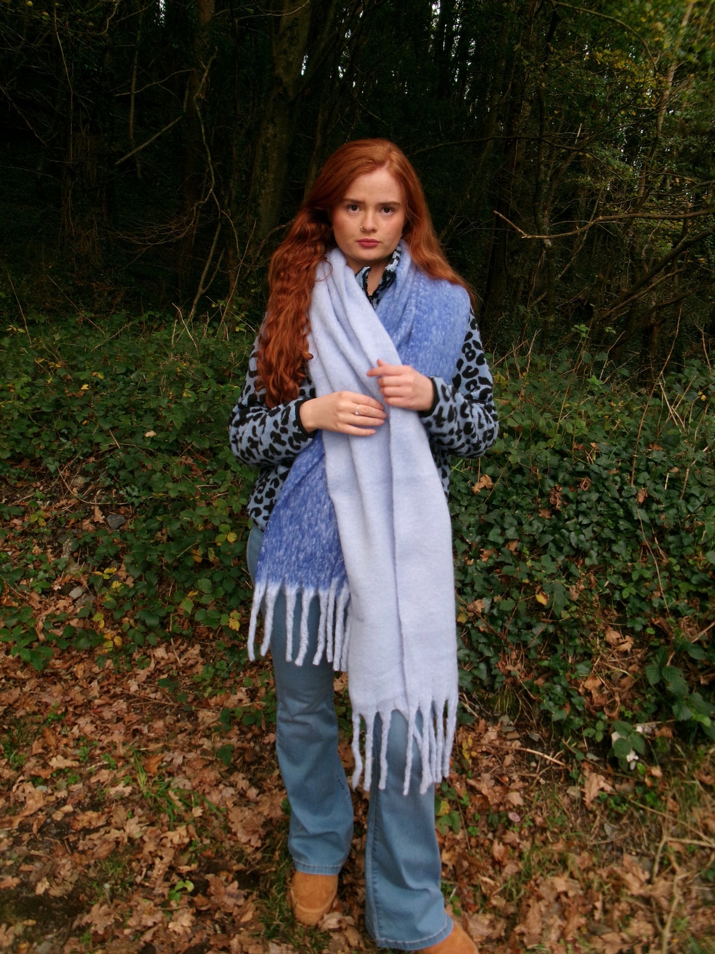Aimee recycled fabric thick scarf