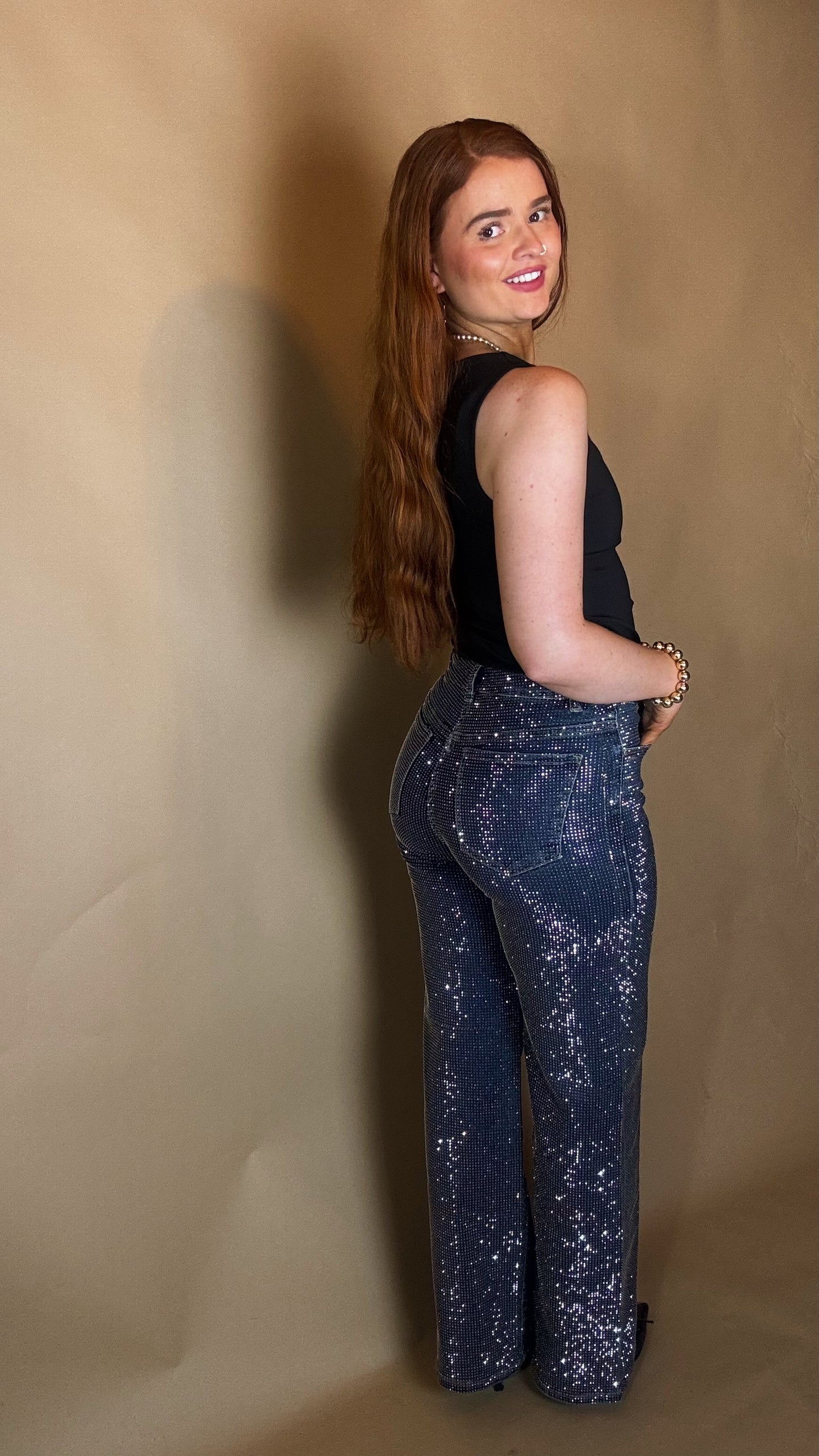 Winnie Diamonte EmbeddedSuper Stretch Jeans.