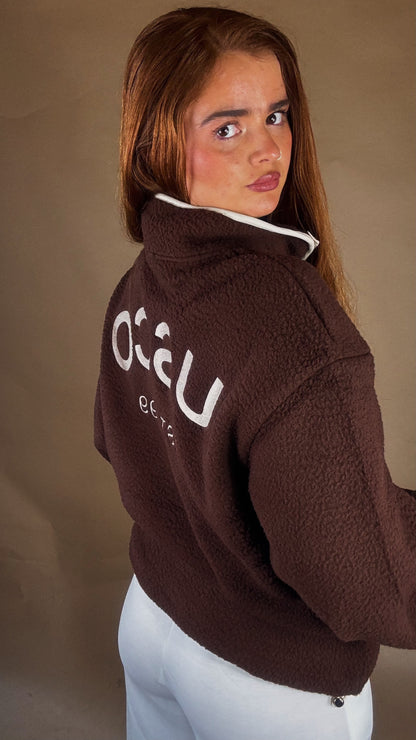 Monica Balloon Sleeve fleece (pockets + drawstring)
