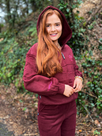Burgundy KML x USCO LIMITED EDITION Fleece line set *size down*