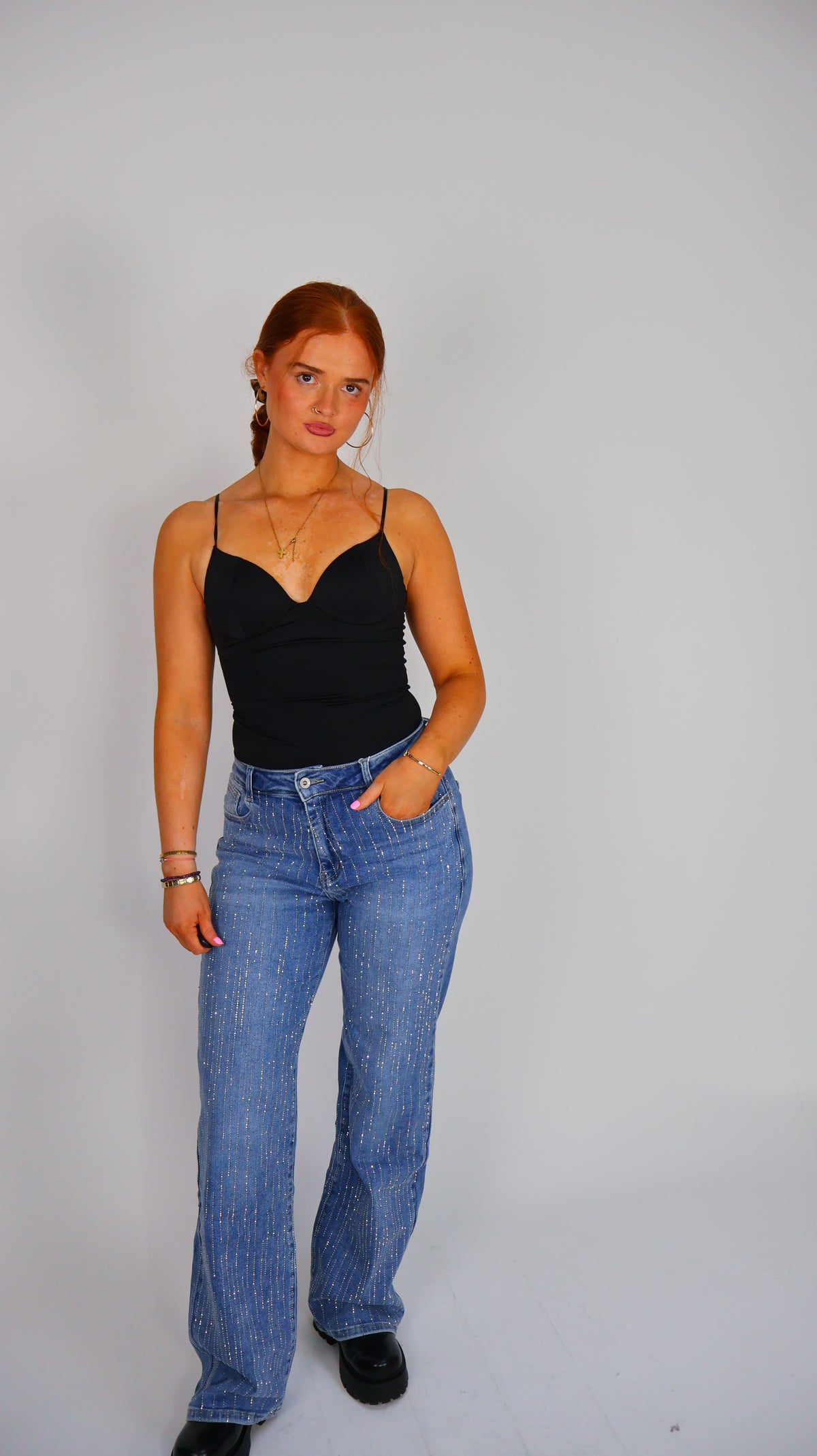 Cathy Sparkle Super Stretch denim jeans
