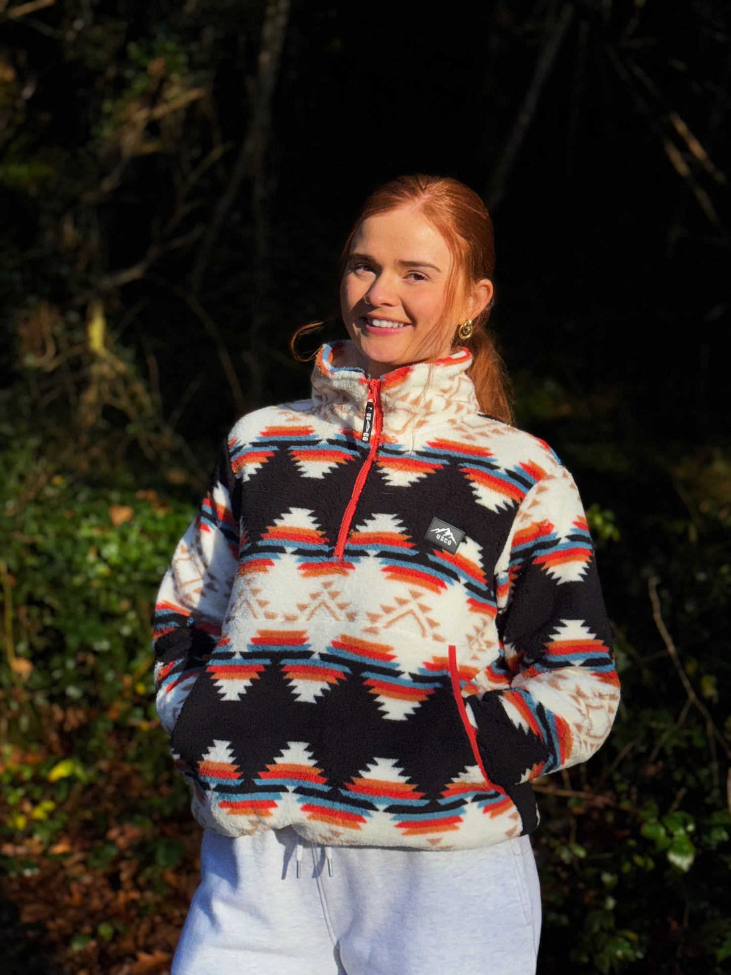 Lucinda Winter fleece draw string & pocket *ultra soft*