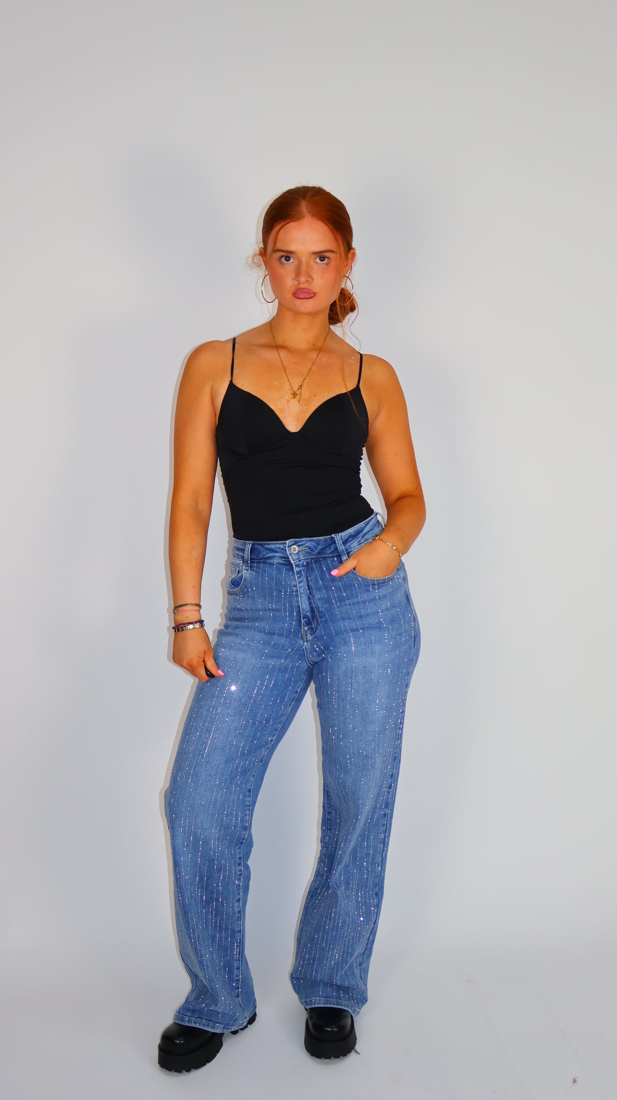 Cathy Sparkle Super Stretch denim jeans